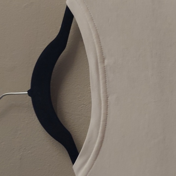 CHICOS Floral Everyday V Neck 3/4 Sleeve Pima Cotton White Tee sz L - Picture 9 of 12